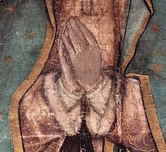 Las manos orantes de la Virgen de Guadalupe